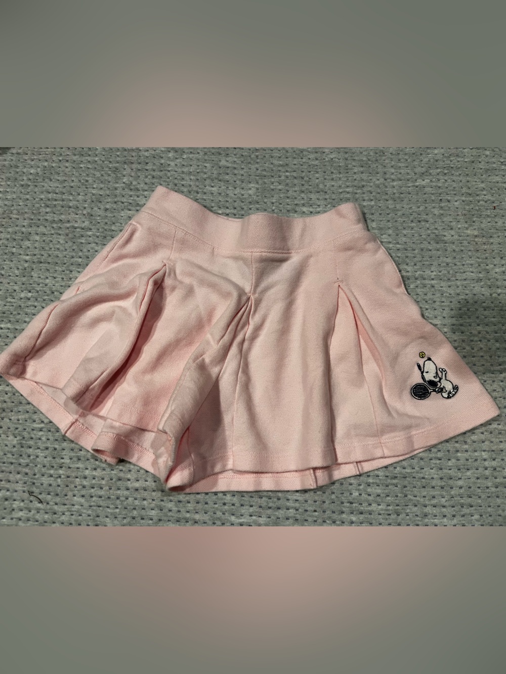 Janie and Jack Pink Snoopy Skort